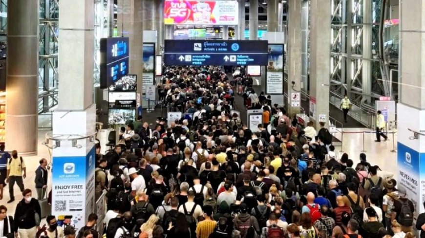 In the first eight weeks of 2024, about six million foreigners arrived in Thailand.