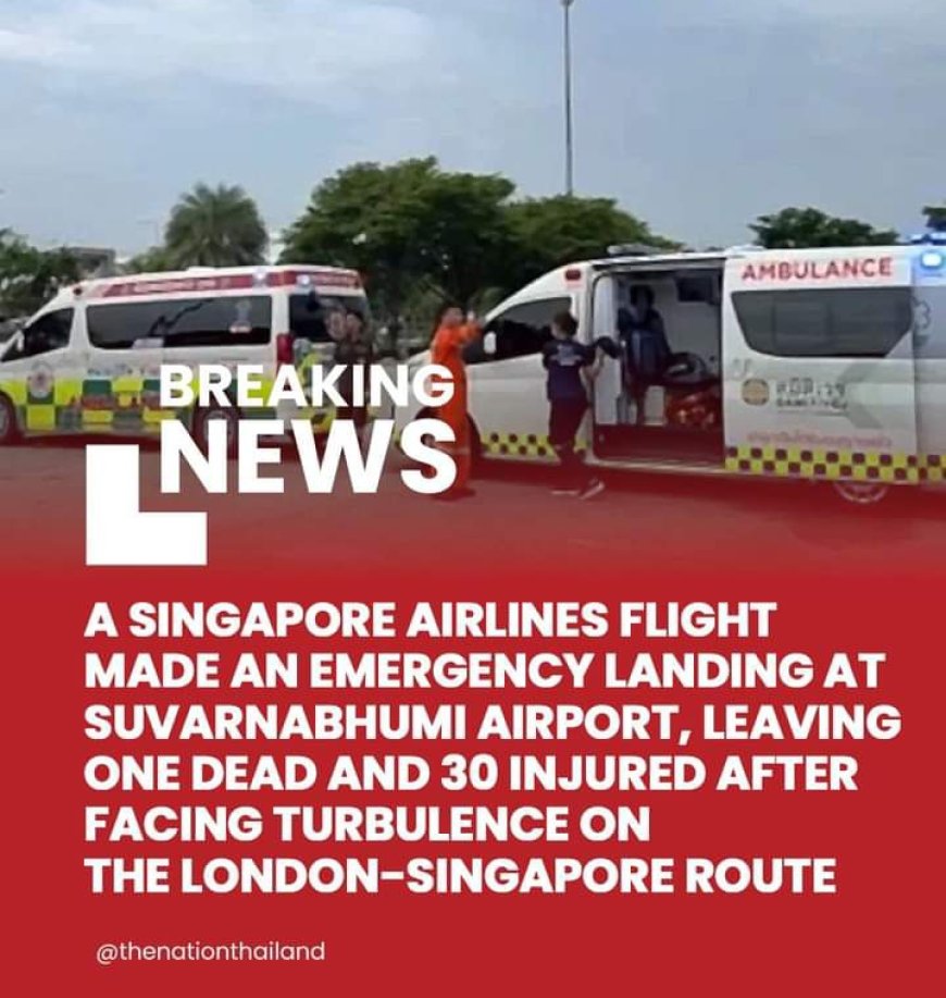 One person is dead and 30 have been injured on a Singapore Airlines flight