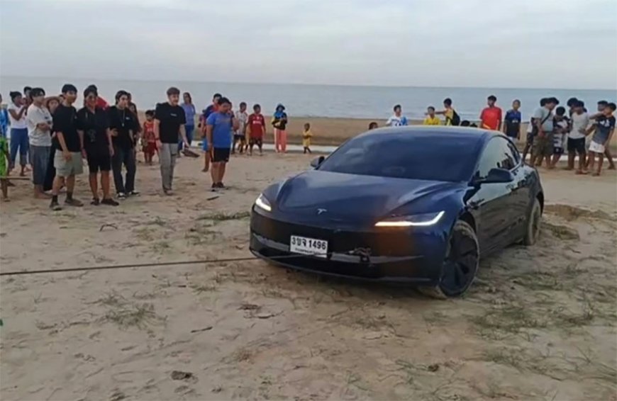 INFLUENCER CRITICISED FOR TAKING CAR ONTO BEACH IN BID TO GO VIRAL