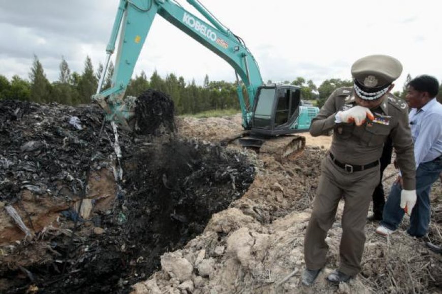 Hazardous waste Illegally buried in 5 provinces in Thailand