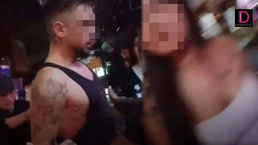 A Thai woman was attacked by a foreign man, which is spreading on social media (video)