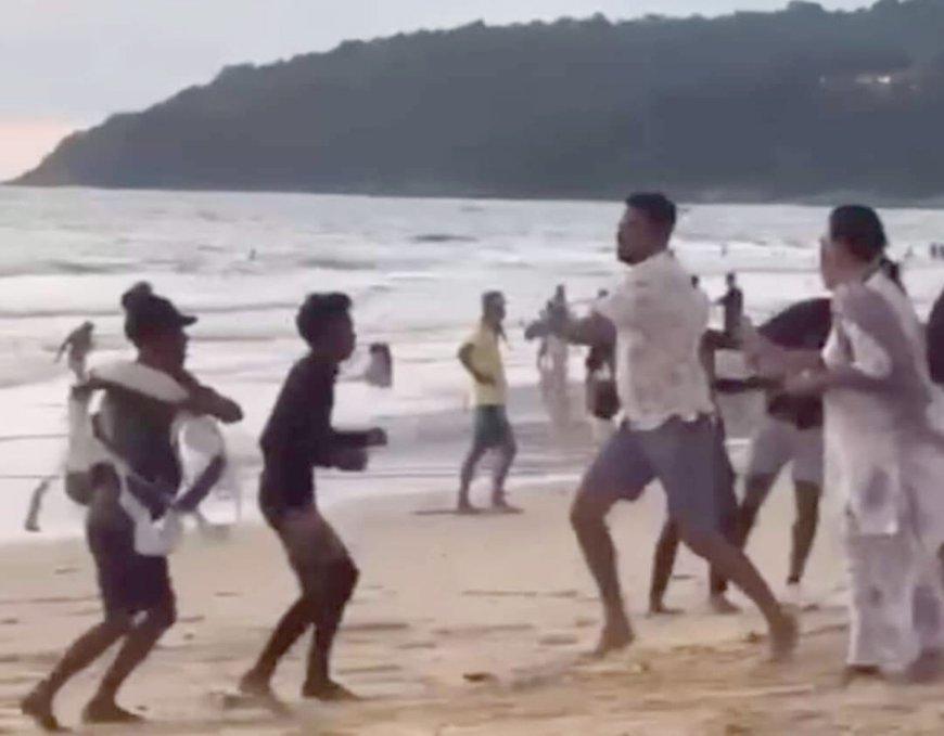 Brawl at Karon Beach: Indian Tourists Clash Over Parasail Ride Payment