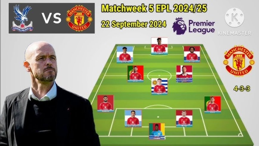 Predicted Manchester United Lineup vs Crystal Palace in Premier League Clash